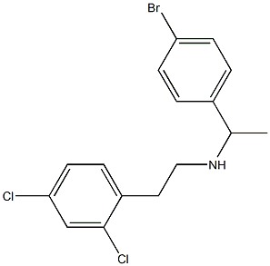 [1-(4-bromophenyl)ethyl][2-(2,4-dichlorophenyl)ethyl]amine Structure