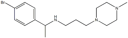 [1-(4-bromophenyl)ethyl][3-(4-methylpiperazin-1-yl)propyl]amine Structure