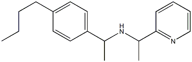 [1-(4-butylphenyl)ethyl][1-(pyridin-2-yl)ethyl]amine Structure