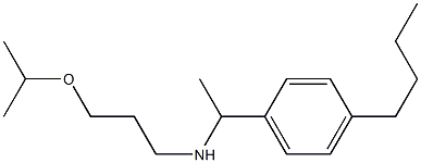 [1-(4-butylphenyl)ethyl][3-(propan-2-yloxy)propyl]amine Structure