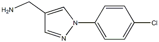 [1-(4-chlorophenyl)-1H-pyrazol-4-yl]methylamine Structure