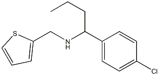 [1-(4-chlorophenyl)butyl](thiophen-2-ylmethyl)amine Structure