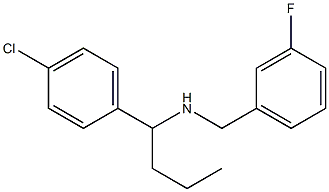 [1-(4-chlorophenyl)butyl][(3-fluorophenyl)methyl]amine 구조식 이미지