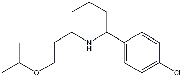 [1-(4-chlorophenyl)butyl][3-(propan-2-yloxy)propyl]amine 구조식 이미지