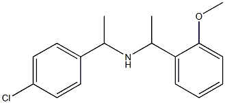 [1-(4-chlorophenyl)ethyl][1-(2-methoxyphenyl)ethyl]amine 구조식 이미지