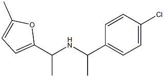 [1-(4-chlorophenyl)ethyl][1-(5-methylfuran-2-yl)ethyl]amine Structure