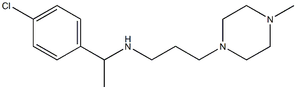 [1-(4-chlorophenyl)ethyl][3-(4-methylpiperazin-1-yl)propyl]amine Structure