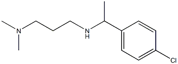 [1-(4-chlorophenyl)ethyl][3-(dimethylamino)propyl]amine Structure