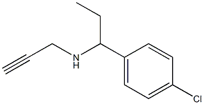 [1-(4-chlorophenyl)propyl](prop-2-yn-1-yl)amine 구조식 이미지