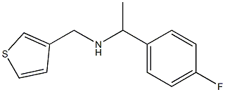 [1-(4-fluorophenyl)ethyl](thiophen-3-ylmethyl)amine Structure