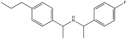 [1-(4-fluorophenyl)ethyl][1-(4-propylphenyl)ethyl]amine Structure