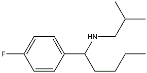 [1-(4-fluorophenyl)pentyl](2-methylpropyl)amine Structure