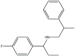 [1-(4-fluorophenyl)propyl](2-phenylpropyl)amine 구조식 이미지