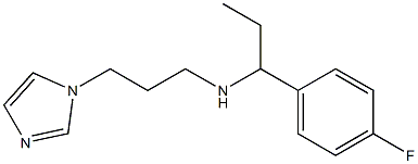 [1-(4-fluorophenyl)propyl][3-(1H-imidazol-1-yl)propyl]amine Structure