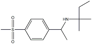 [1-(4-methanesulfonylphenyl)ethyl](2-methylbutan-2-yl)amine Structure