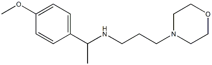 [1-(4-methoxyphenyl)ethyl][3-(morpholin-4-yl)propyl]amine Structure