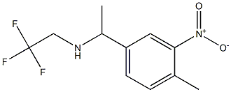 [1-(4-methyl-3-nitrophenyl)ethyl](2,2,2-trifluoroethyl)amine Structure