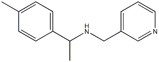 [1-(4-methylphenyl)ethyl](pyridin-3-ylmethyl)amine 구조식 이미지