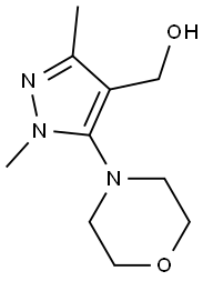 [1,3-dimethyl-5-(morpholin-4-yl)-1H-pyrazol-4-yl]methanol 구조식 이미지