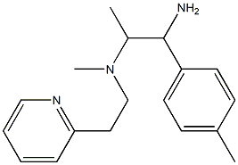 [1-amino-1-(4-methylphenyl)propan-2-yl](methyl)[2-(pyridin-2-yl)ethyl]amine Structure