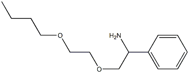 [1-amino-2-(2-butoxyethoxy)ethyl]benzene 구조식 이미지