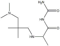 [2-({2-[(dimethylamino)methyl]-2-methylpropyl}amino)propanoyl]urea Structure