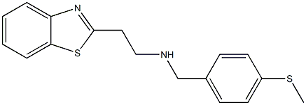 [2-(1,3-benzothiazol-2-yl)ethyl]({[4-(methylsulfanyl)phenyl]methyl})amine 구조식 이미지