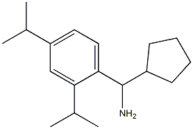 [2,4-bis(propan-2-yl)phenyl](cyclopentyl)methanamine Structure