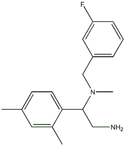 [2-amino-1-(2,4-dimethylphenyl)ethyl][(3-fluorophenyl)methyl]methylamine Structure