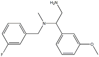 [2-amino-1-(3-methoxyphenyl)ethyl][(3-fluorophenyl)methyl]methylamine Structure
