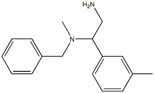 [2-amino-1-(3-methylphenyl)ethyl](benzyl)methylamine Structure