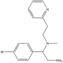 [2-amino-1-(4-bromophenyl)ethyl](methyl)[2-(pyridin-2-yl)ethyl]amine Structure