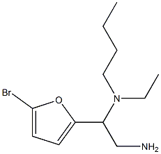 [2-amino-1-(5-bromofuran-2-yl)ethyl](butyl)ethylamine 구조식 이미지