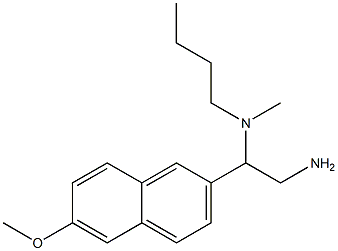 [2-amino-1-(6-methoxynaphthalen-2-yl)ethyl](butyl)methylamine Structure