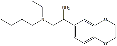 [2-amino-2-(2,3-dihydro-1,4-benzodioxin-6-yl)ethyl](butyl)ethylamine Structure