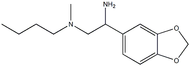 [2-amino-2-(2H-1,3-benzodioxol-5-yl)ethyl](butyl)methylamine 구조식 이미지