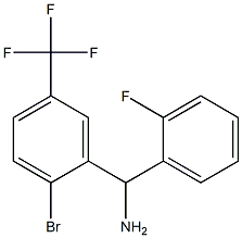 [2-bromo-5-(trifluoromethyl)phenyl](2-fluorophenyl)methanamine 구조식 이미지