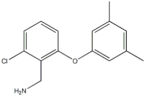 [2-chloro-6-(3,5-dimethylphenoxy)phenyl]methanamine Structure