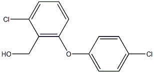 [2-chloro-6-(4-chlorophenoxy)phenyl]methanol Structure