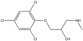 [2-hydroxy-3-(2,4,6-trichlorophenoxy)propyl](methyl)amine 구조식 이미지
