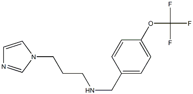 [3-(1H-imidazol-1-yl)propyl]({[4-(trifluoromethoxy)phenyl]methyl})amine 구조식 이미지