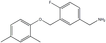 [3-(2,4-dimethylphenoxymethyl)-4-fluorophenyl]methanamine Structure