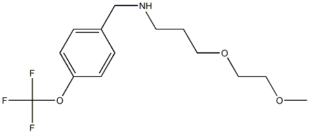 [3-(2-methoxyethoxy)propyl]({[4-(trifluoromethoxy)phenyl]methyl})amine 구조식 이미지