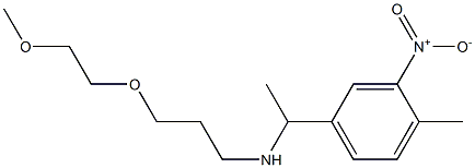 [3-(2-methoxyethoxy)propyl][1-(4-methyl-3-nitrophenyl)ethyl]amine Structure