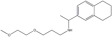 [3-(2-methoxyethoxy)propyl][1-(5,6,7,8-tetrahydronaphthalen-2-yl)ethyl]amine 구조식 이미지