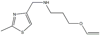 [3-(ethenyloxy)propyl][(2-methyl-1,3-thiazol-4-yl)methyl]amine Structure