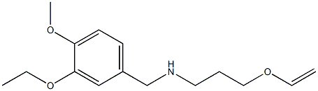 [3-(ethenyloxy)propyl][(3-ethoxy-4-methoxyphenyl)methyl]amine 구조식 이미지