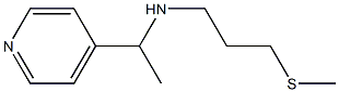 [3-(methylsulfanyl)propyl][1-(pyridin-4-yl)ethyl]amine Structure