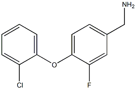 [4-(2-chlorophenoxy)-3-fluorophenyl]methanamine Structure