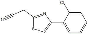[4-(2-chlorophenyl)-1,3-thiazol-2-yl]acetonitrile Structure